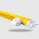 Bright Illumination Yellow Cover T8 LED Tube Light with SMD 2835 LED Chips 85-265V AC