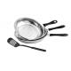 Round Stainless Steel Non Stick Frying Pan Set High Heat Efficiency ECO - Friendly