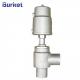 ss304 PN16 235psi Pneumatic  Sanitary Thread Ends Right Angle Seat Valve With Stainless Steel Actuator
