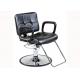 Shinning Chrome Salon Hydraulic Chair Reclining Backrest With U- Shaped Footrest