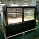 CFC Free Refrigerated Cake Display Case Cake Showcase Fridge Front Back Opening