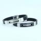 Factory Direct Stainless Steel High Quality Silicone Bracelet Bangle LBI53