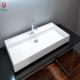 Bathroom Rectangular Basin Wall Hung  16kgs Compact Wall Mount Sink