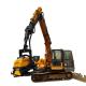 Tree cutting machine harvester head for 10-13 tons excavator logging equipment