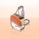Empty Car Air Freshener Lambskin Perfume Bottle  10ml Luxury With Hanging Rope