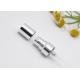 Aluminum Mist Perfume Spray Pump Screw For Glass Bottles Shiny Silver With Cap