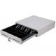 White POS / ECR Manual Cash Drawer , Portable Lockable Cash Box With Slot