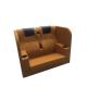Chaise Style Padded Cinema Room Chairs CCC Certification 535mm Depth