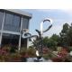 Abstract Tall Garden Ornaments Statues Handmade Polished Metal Long Life