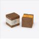 Wholesale promotional cheap plain kraft paper flat packed packaging box for cosmetics