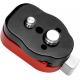 Alvin's Cables Mini Quick Release Plate Kit with 3/8 1/4 Screws for Camera, Monitor, Tripod, Stabilizer, Gimbal, Monopods, Magic Arm, Flash Bracket, QR Plate System RED-A0122