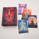 Matte UV 4C Oracle Deck Cards Gold Gilt Edges With Printed Book Box