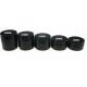 Cosmetic Packing 30g 50g 100g 120g 150g 4oz Black Face Body Cream Body Butter PET Plastic Jars