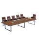 MFC Board Meeting Office Desk , I Shape Long Conference Room Table For 12 Person