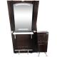 Elegant Solid Wood Hair Stylist Stations With Cabinet , Hair Salon Stations