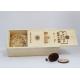 Hot Stamp Single Wooden Wine Glass Box , Wooden Crate Storage Box 35 * 10 * 10cm