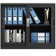 2 Sliding Glass Door Steel Office Funiture File Storage Cabinet