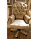 Brown Leather Antique Boss Chair With Wheel Or Swivel FS-168