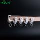 Hidden Anodized Curved Curtain Track Ceiling Mount Multifunctional