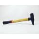 DIN standard carbon steel materials Machinist Hammer with double colors wooden handle