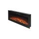 Electric 1500w 50 Decorative 15 Colors Flame Wall Mounted Recessed LED Fireplaces Heater