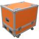 Orange 12U Flight Case Hardware Plastic Cases For DJ Mixer Case