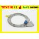 Round 10 Pin ECG Trunk Cable For Datex Patient Monitor , LL Type 3 Leads ECG Patient Cable