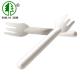 100 Nature Sugarcane Fiber Individually Wrapped 6.5in Biodegradable Cutlery Knives And Forks