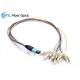 OM3 MPO Fiber Optic Cable 0.9mm Harness Cable Assembly For MPO Cassette