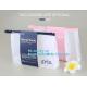 Standup Cosmetic PVC Bag With Slider, Promotional PVC Toiletry bag with zipper and slider, daily use of plastic bag with