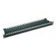 Black 24 Port Cat5e Patch Panel , UTP  Unshielded Patch Panel For Networking
