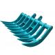 200-4000kg Steel Excavation Brush Rake With Sharp Tines Customizable Color Palette