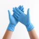 Blue Nitrile Disposable Gloves No Powder 6mm Thickness Extra Long Cuff