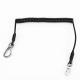 Expandable TPU Plastic Coil Lanyard With Snap Hook And Loop