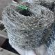 Factory Hot Dipped Galvanized Barbed Wire For Mesh Security Fencing 12.5 Gauge 18 Gauge PVC Coated Iron Barbed Wire