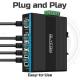 5-Port Industrial Network Switch Gigabit CE E-Mark Certified Unmanaged DIN Mounted