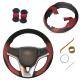 Black DIY Suede Leather Steering Wheel Cover for Chevrolet Cruze Chevrolet Aveo