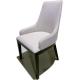 Delicate Stylish Fabric Dining Room Chairs Comfortable Linen