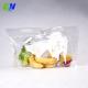 Fruits And Vegetables Packaging Bags Plastic Clear Eco Poly Bags With Vent Holes Custom Zipper Bags With Logo Printing