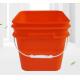 Chemical Resistant Square Plastic Pail Thermal Transfer Printing Option