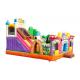 0.55mm PVC Inflatable Bouncy Castle Playground For Rental Full Color Printing