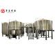 Stainless Steel Commercial Beer Brewing Equipment Steam Gas / Electrical Power Heating