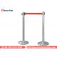 Stainless Steel Security Bollards Outdoor Metal Queue Way Retractable Safety Barriers
