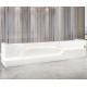 Modern Custom office furniture new design standing desk led front desk white reception counter