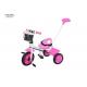Safe Kid Riding Tricycle With Parental Steering Control