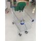 5 Inch Wheel Metal Steel Shopping Cart Trolley 21.62kg With Safety Baby Capsule