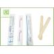 Eco - Friendly Medical Wooden Spatula , Customized Flavored Tongue Depressors Wooden