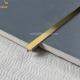 10mm Brushed Stainless Steel Tile Trim Decorative Gold T Shaped Flooring