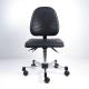 360 Degree Swivel PU Foaming Ergonomic ESD Chairs In Special Shape And Surface Design