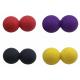 Double Ball Fitness Yoga Massage Ball Muscle Therapy Peanut Silicone Printed Logo